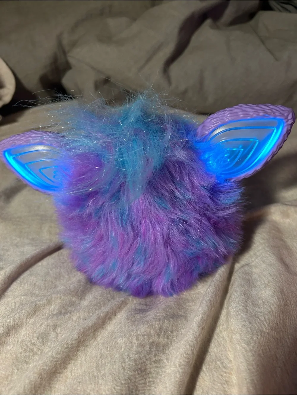 Hasbro Purple Pink Plush LED-Ear Fur Toy